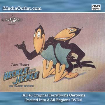 Heckle And Jeckle DVDs All 43 TerryToons Cartoons 2 Discs