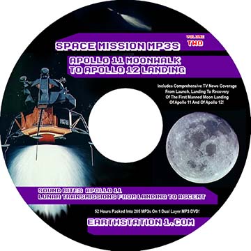 Space Mission MP3s 2 Project Gemini Apollo 1 - Apollo 11 MP3 DVD