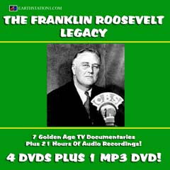 The Franklin Roosevelt Legacy 4 DVD Videos + 1 MP3 DVD